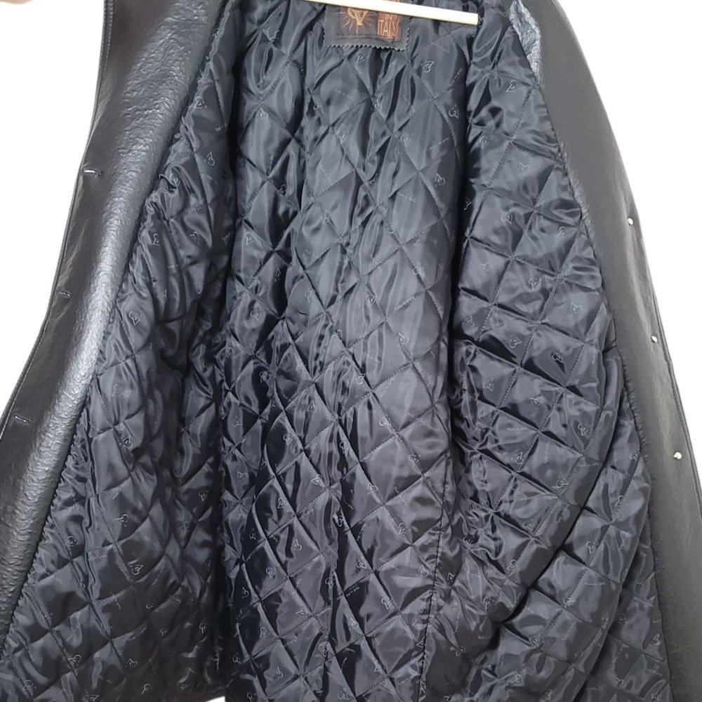 Vintage Gianni Versace Leather Jacket Hand Made In Italy - Picture 5 of 7
